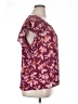 DR2 100% Polyester Burgundy Short Sleeve Blouse Size XL - photo 4