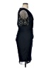 Xscape 100% Polyester Color Block Solid Silver Black Cocktail Dress Size 16 - photo 4