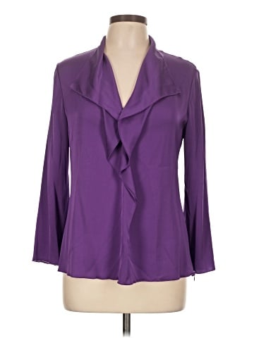 Armani Collezioni 3/4 Sleeve Silk Top (view 1)