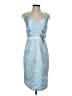 LanTing Bride Solid Blue Cocktail Dress Size S - photo 1