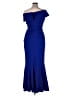 Betsy & Adam Solid Blue Cocktail Dress Size 14 - photo 2