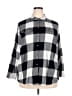 Old Navy 100% Cotton Checkered-gingham Black 3/4 Sleeve Button-Down Shirt Size 2X - photo 1