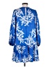 Alexis 100% Polyester Blue Casual Dress Size S - photo 2