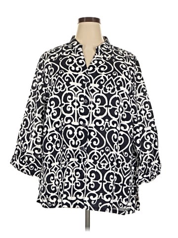 Ashley Stewart 3/4 Sleeve Blouse (view 1)