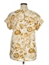 Cupio Gold Short Sleeve Blouse Size XL - photo 2