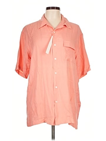 Perry Ellis Short Sleeve Silk Top (view 1)