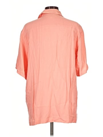 Perry Ellis Short Sleeve Silk Top (view 2)