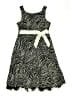 Rare Editions Animal Print Black Dress Size 7 - photo 1