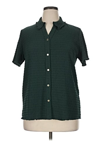 Anne Klein Short Sleeve Blouse (view 1)