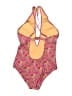 J.Crew Paisley Pink One Piece Swimsuit Size 10 - photo 2