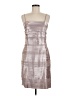Connected Apparel Metallic Silver Cocktail Dress Size 10 - photo 1