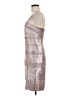Connected Apparel Metallic Silver Cocktail Dress Size 10 - photo 5