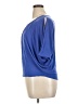August Silk Blue Short Sleeve Blouse Size XL - photo 5
