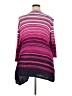 Catherines 100% Rayon Stripes Multi Color Purple Cardigan Size 3X - photo 2