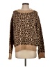 American Eagle Outfitters 100% Recycled Polyester Animal Print Brown Pullover Sweater Size S - photo 1