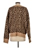 American Eagle Outfitters 100% Recycled Polyester Animal Print Brown Pullover Sweater Size S - photo 2