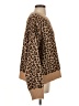 American Eagle Outfitters 100% Recycled Polyester Animal Print Brown Pullover Sweater Size S - photo 4