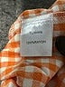 Unbranded 100% Rayon Checkered-gingham Orange Casual Pants Size L - photo 8
