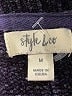 Style&Co 100% Polyester Solid Black Pullover Sweater Size M - photo 7