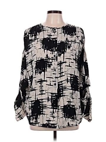St. John Long Sleeve Silk Top (view 1)
