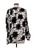 St. John Black Long Sleeve Silk Top Size 10 - photo 2