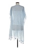 Chic 100% Polyester Blue Poncho Size M - photo 2