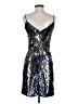 Aidan Mattox 100% Polyester Metallic Silver Cocktail Dress Size 0 - photo 2