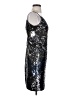 Aidan Mattox 100% Polyester Metallic Silver Cocktail Dress Size 0 - photo 4
