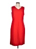 Talbots Solid Red Casual Dress Size 12 - photo 1
