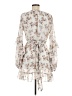 AaKaa 100% Polyester Floral Ivory Cocktail Dress Size M - photo 2