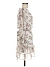 AaKaa 100% Polyester Floral Ivory Cocktail Dress Size M - photo 4