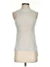 White + Warren Silver Sweater Vest Size XS - photo 1