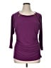 MICHAEL Michael Kors Purple 3/4 Sleeve Top Size XL - photo 1