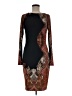 Cache Paisley Brown Cocktail Dress Size 6 - photo 1