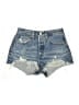 Levi's 100% Cotton Blue Denim Shorts Size 26 waist - photo 1