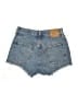 Levi's 100% Cotton Blue Denim Shorts Size 26 waist - photo 2