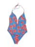 Forever 21 Floral Blue One Piece Swimsuit Size XL - photo 1