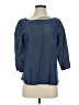 J.Crew Blue 3/4 Sleeve Blouse Size 2 - photo 1