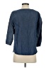 J.Crew Blue 3/4 Sleeve Blouse Size 2 - photo 2