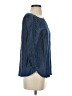 J.Crew Blue 3/4 Sleeve Blouse Size 2 - photo 4