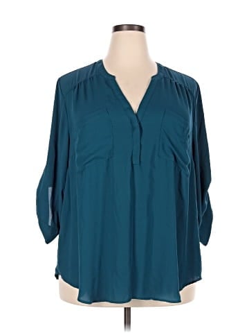 Torrid 3/4 Sleeve Blouse (view 1)