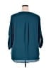 Torrid 100% Polyester Teal 3/4 Sleeve Blouse Size 3X Plus (3) - photo 2