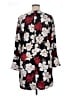 CeCe 100% Polyester Floral Black Casual Dress Size 14 - photo 2