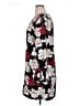CeCe 100% Polyester Floral Black Casual Dress Size 14 - photo 5