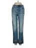 White House Black Market Chevron-herringbone Blue Jeans Size 0 - photo 1