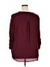 Torrid 100% Polyester Burgundy 3/4 Sleeve Blouse Size 3X Plus (3) - photo 2