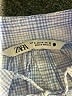 Zara Blue 3/4 Sleeve Blouse Size M - photo 7