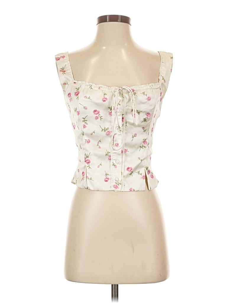 Pre-owned Isalis Sleeveless Blouse In Ivory