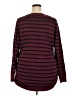 Lane Bryant Stripes Burgundy Pullover Sweater Size 22 - 24 Plus - photo 2