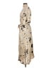 Monki 100% Viscose Print Tan Casual Dress Size XXS - photo 5